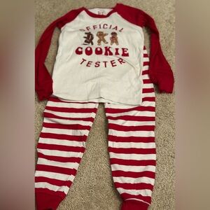 The Children's Place Red and White Cookie Tester Pajama Set